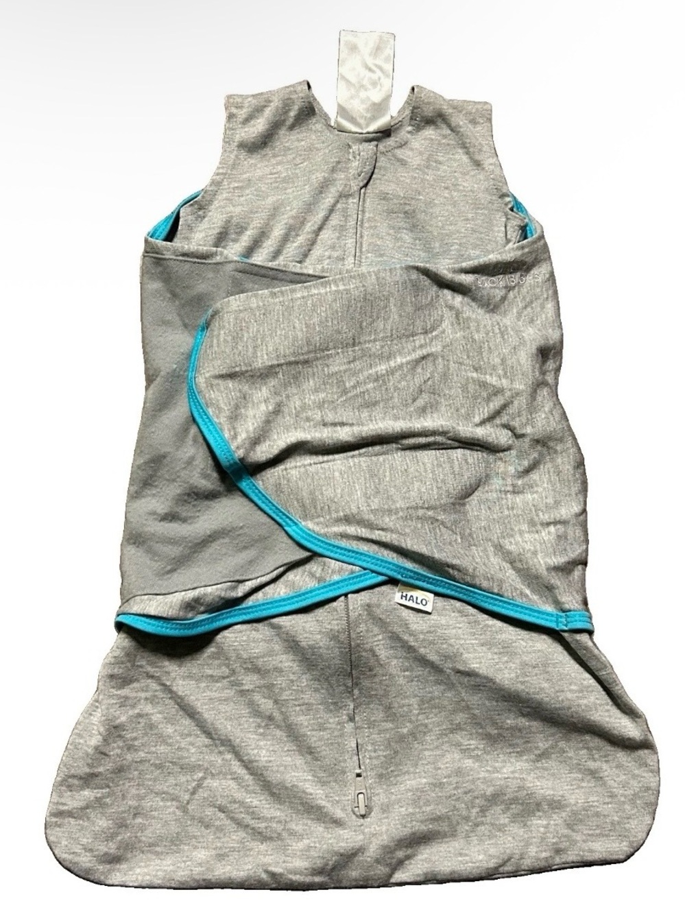 Baby Halo Grey Swaddle Sleep Sack Size 0-3 Months